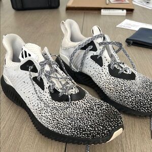 adidas Black and White Athletic Shoes Oreos cookies and cream